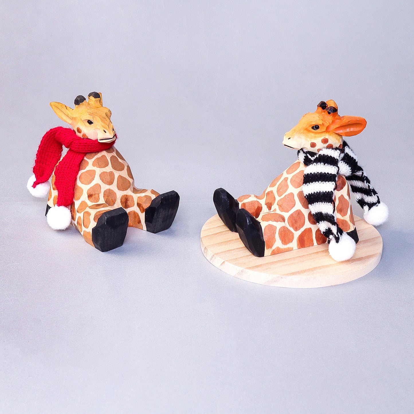 CF020 Paint Your Own Wood Carved Giraffe DIY Painting Kit