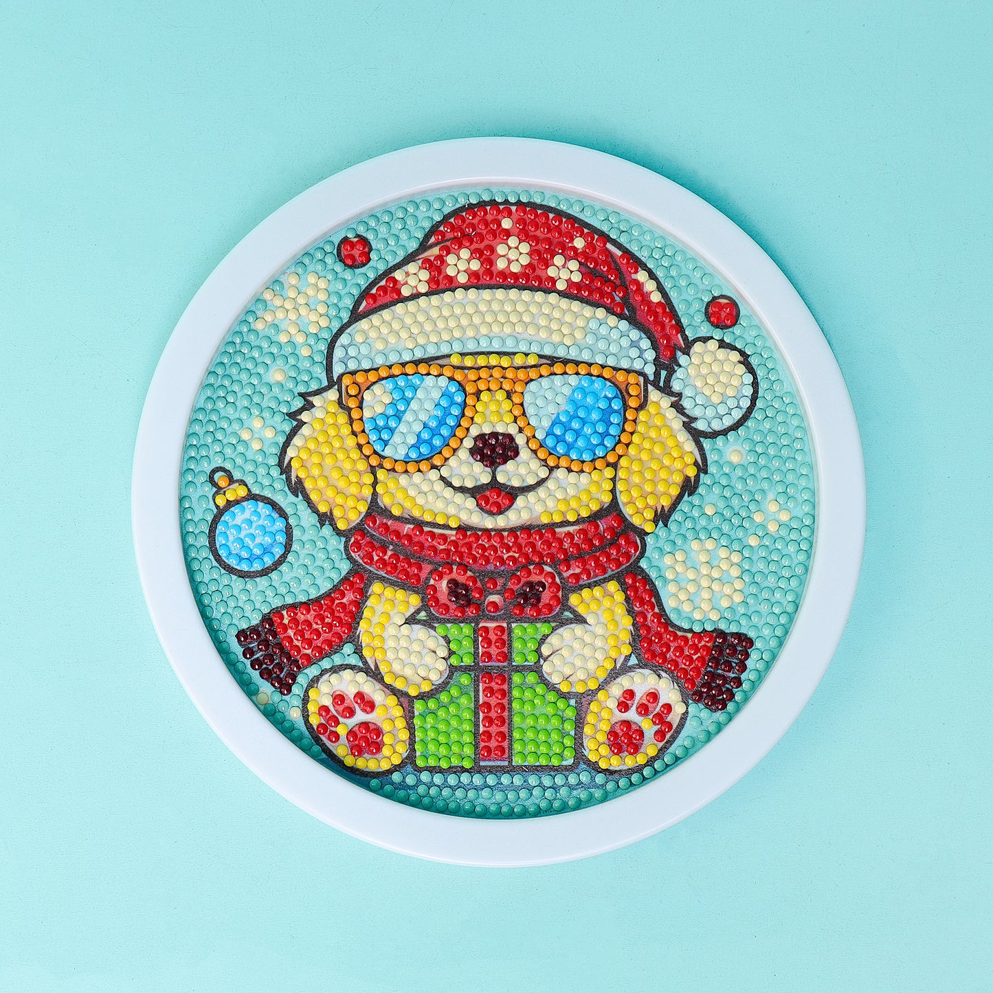CF025 Diamond Painting - Christmas Puppy