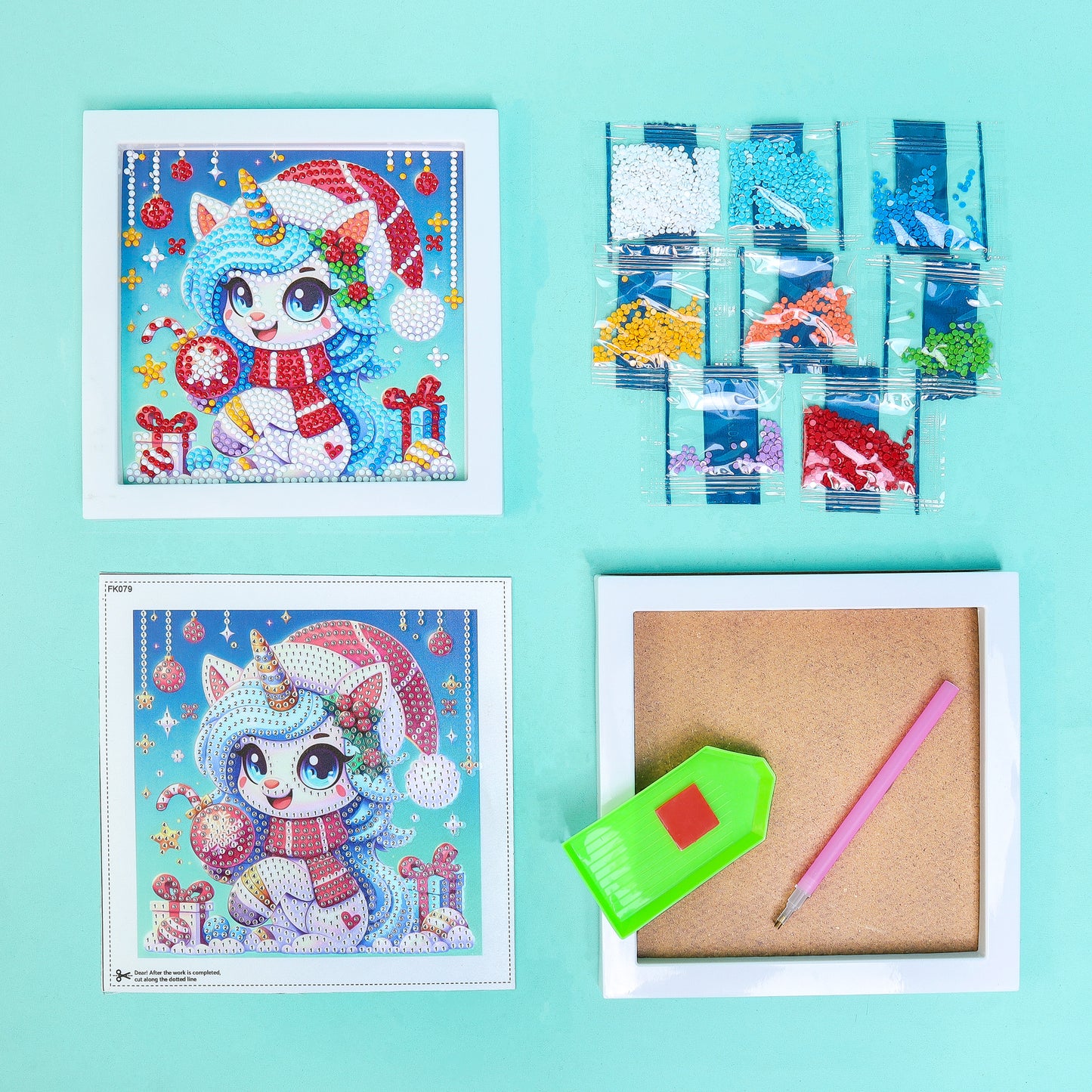 CF024 Diamond Painting - Christmas Unicorn