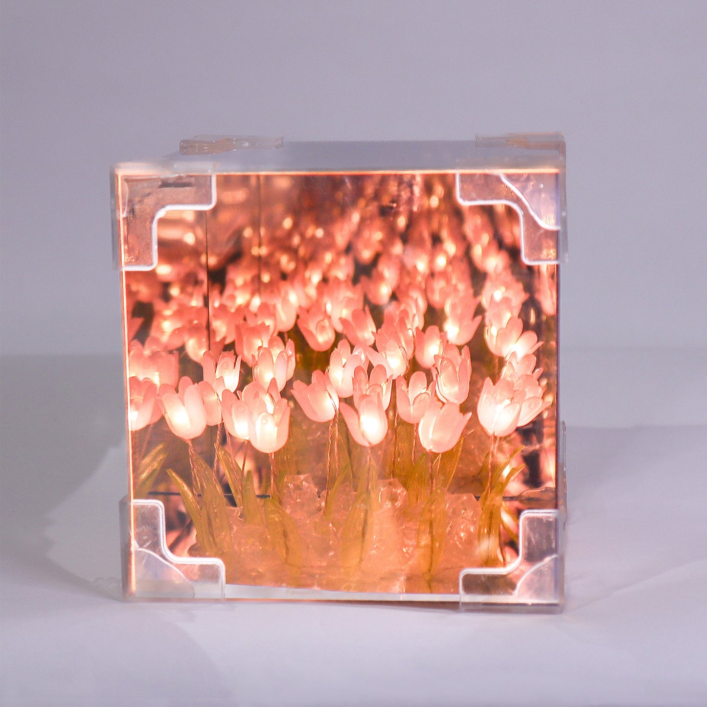 CF014 Veilleuse LED Tulip Mirror - Rose