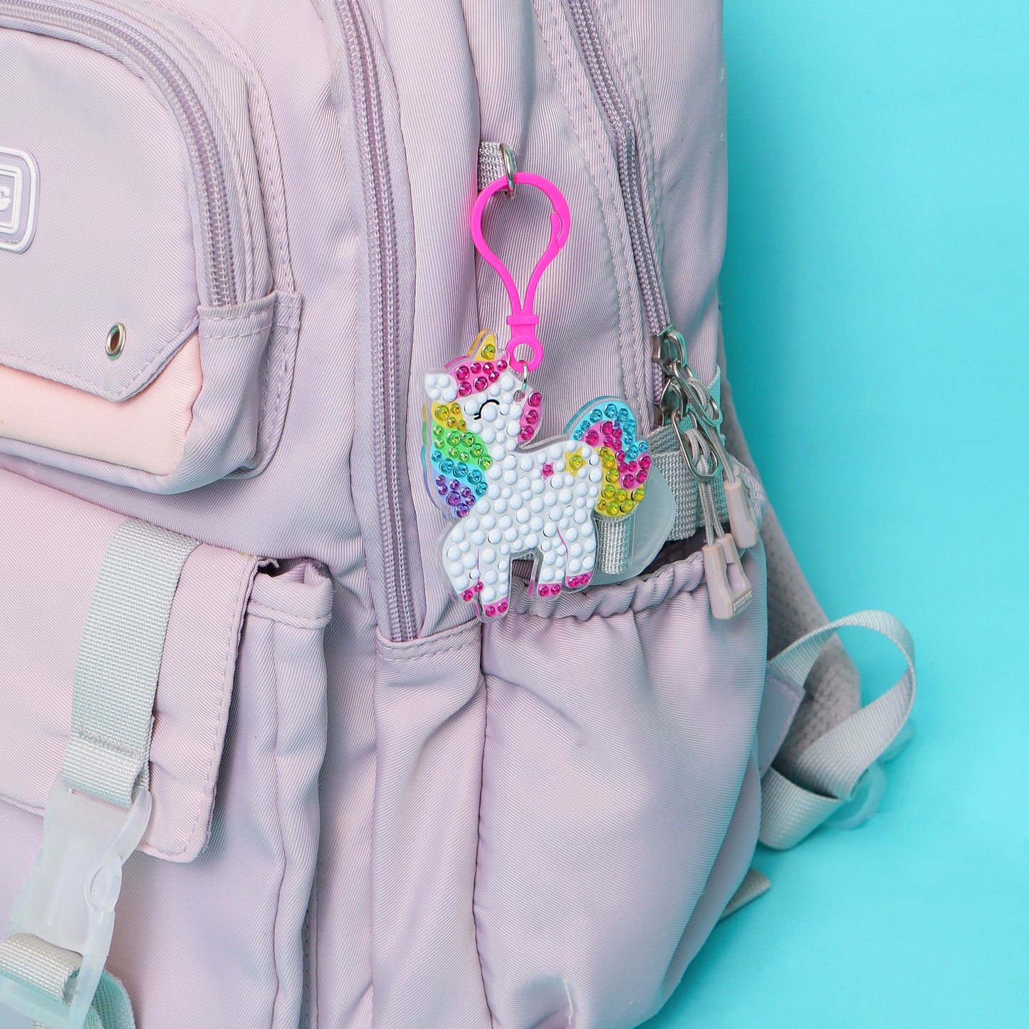 CF027 Adorable Keychains Diamond Art Kit – Unicorn (Set of 15)