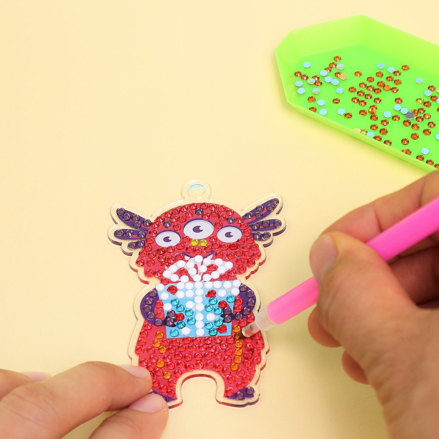 CF029 Adorable Keychains Diamond Art Kit – Monsters (Set of 15)