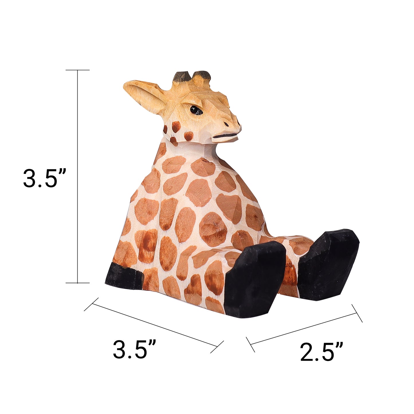 CF020 Paint Your Own Wood Carved Giraffe DIY Painting Kit
