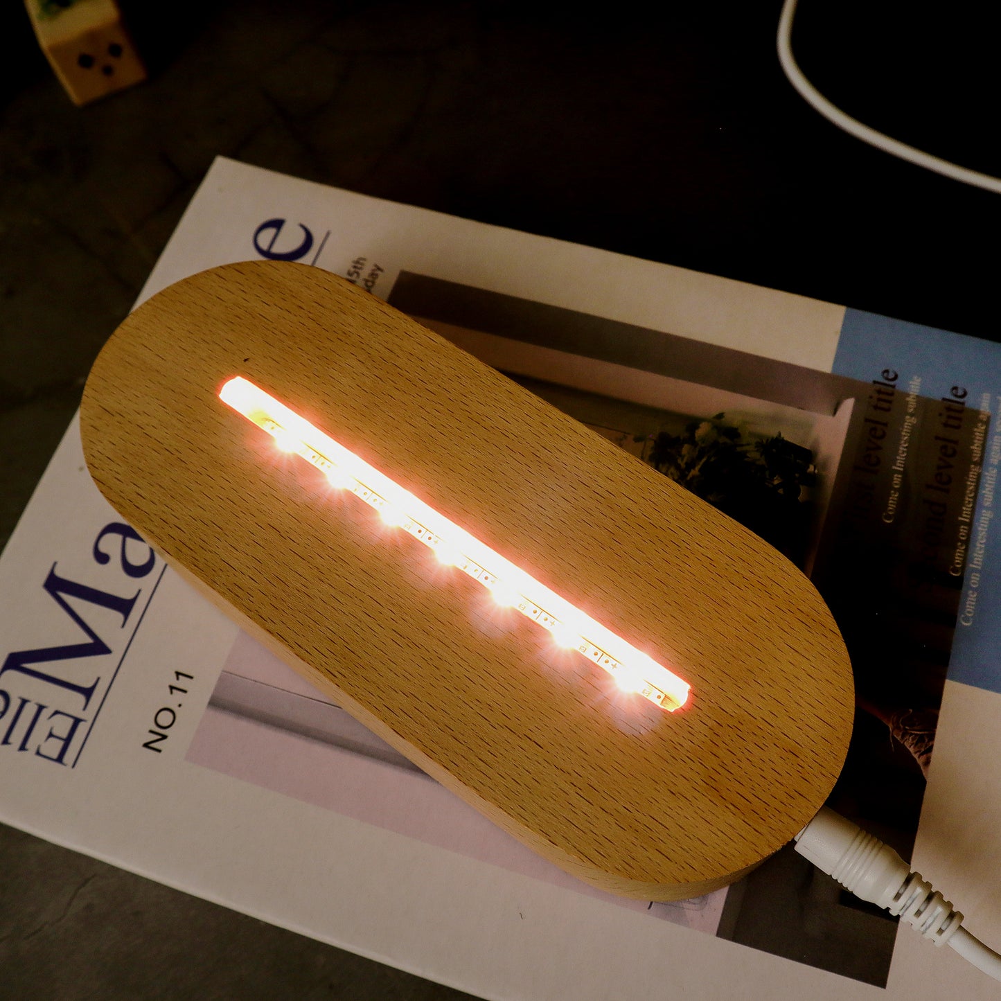 HM025 LED Writing Board – Reusable Message & Reminder Light Board (Oval Base)