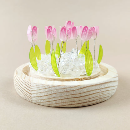 Lámpara LED Tulipán CF001 - Rosa