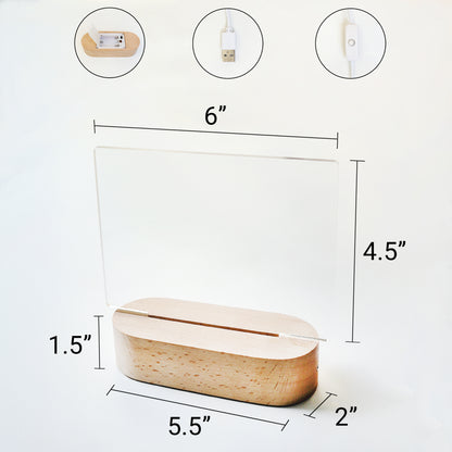 HM025 LED Writing Board – Reusable Message & Reminder Light Board (Oval Base)