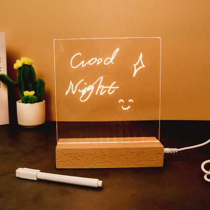 HM024 LED Writing Board – Reusable Message & Reminder Light Board (Rectangle Base)