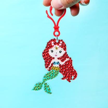 CF028 Adorable Keychains Diamond Art Kit – Mermaid (Set of 15)