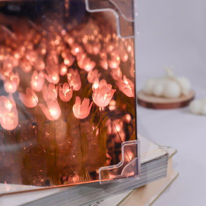 CF014 Veilleuse LED Tulip Mirror - Rose