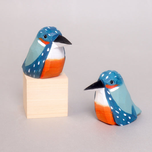 HM021 Hand-Carved Wooden Bird Figurine – Hummingbird