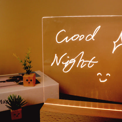 HM024 LED Writing Board – Reusable Message & Reminder Light Board (Rectangle Base)