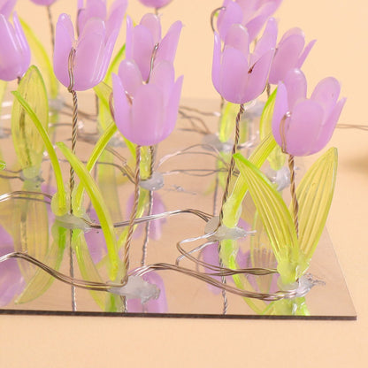 CF015 Tulip Mirror LED Night Light - Purple