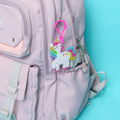CF027 Adorable Keychains Diamond Art Kit – Unicorn (Set of 15)